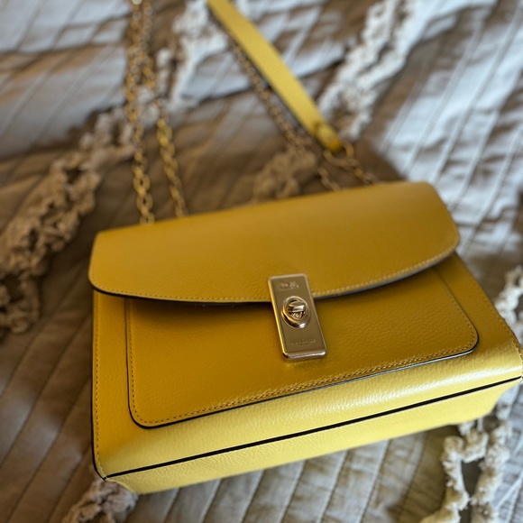 Yellow Coach Crossbody - Picture 2 of 2